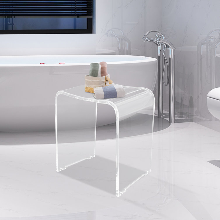 Acrylic discount bath stool